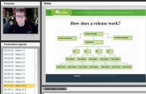 The Koha webinar included a Q&A session with Chris Cormack, one of the original developers of Koha during his time at Katipo.