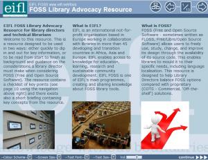 EIFL FOSS Library Advocacy Resource screenshot