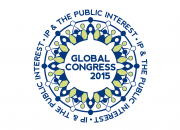 Event logo: blue, white and green like the petals of a flower with the text "Global Congress 2015" in the centre.