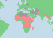 Least Developed Countries (LDCs) Group at the WTO, shaded in pink. (Image: WTO https://www.wto.org).