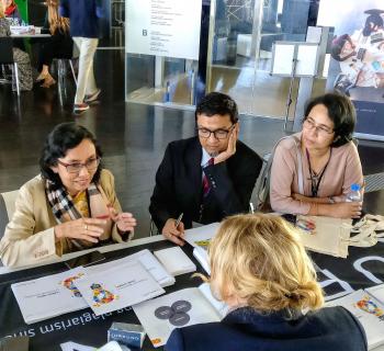 EIFL partner publishers meet EIFL country coordinators at the EIFL General Assembly in Doha, Qatar, in 2018. EIFL partner publishers meet EIFL country coordinators at the EIFL General Assembly in Doha, Qatar, in 2018.