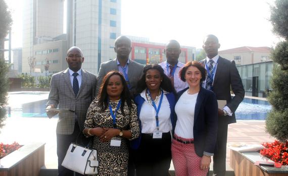 Library delegates from Angola, including Lania da Silva, Coordinator at ReMA (middle) at the 2014 EIFL General Assembly. 