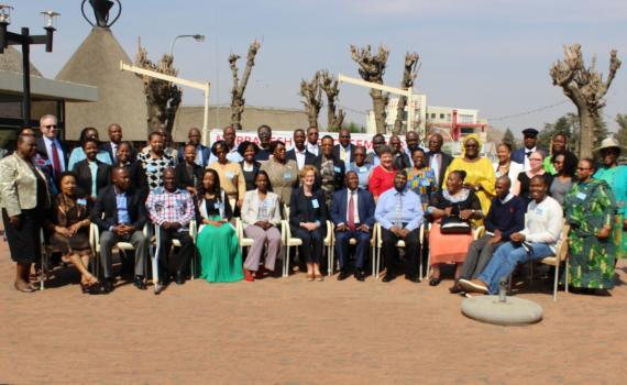 The participants from eight countries who joined the regional seminar in Lesotho on the Marrakesh Treaty on 12-13 September 2017. Photo credit: Lesotho National Commission for UNESCO.