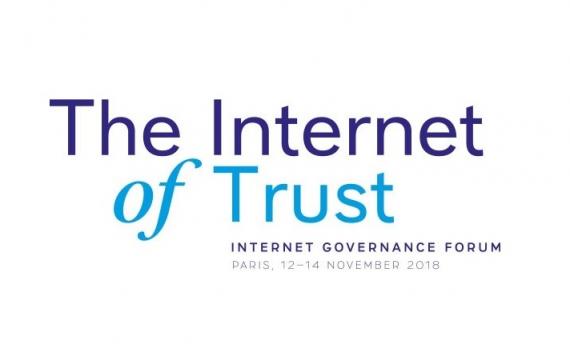 Internet Governance Forum 2018 logo with theme, The Internet of Trust.