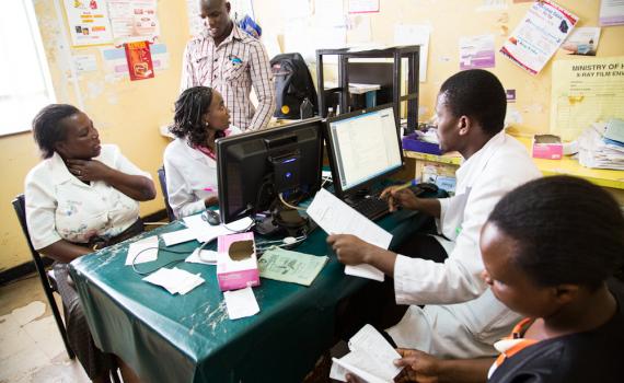 Health workers and researchers at Embu General Provincial Hospital in eastern Kenya work online using open access research. Health workers and researchers at Embu General Provincial Hospital in eastern Kenya work online using open access research.